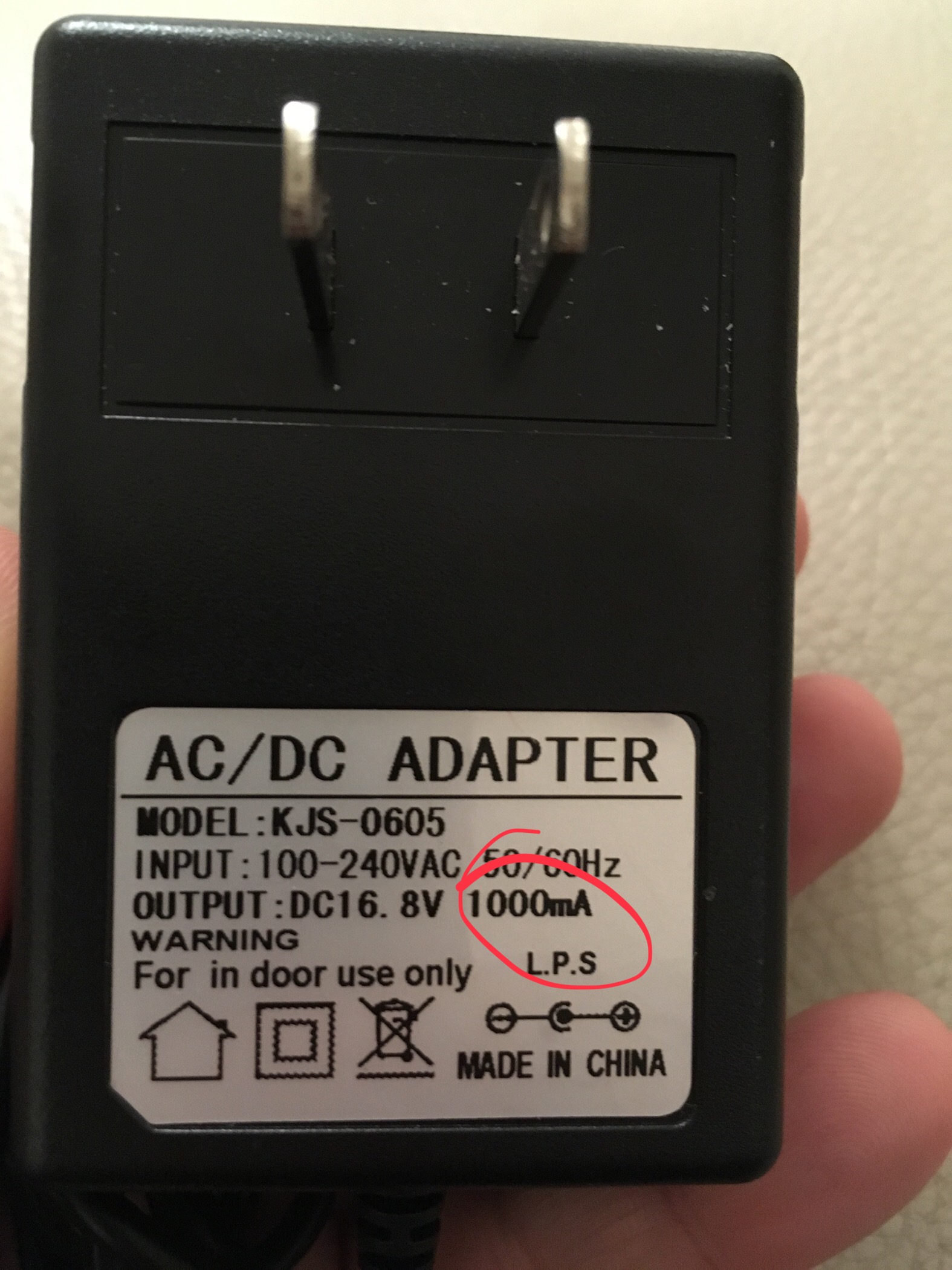Adaptateur UpBright 16.8V compatible ACDC avec KAYO Togo